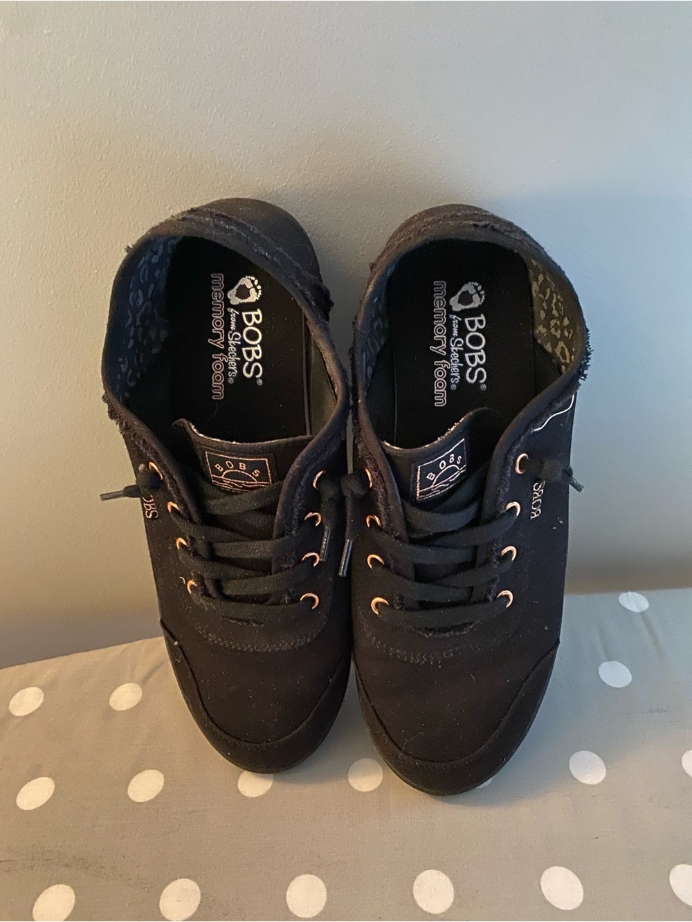Black Women's Sketchers BOBS Casual Sneakers